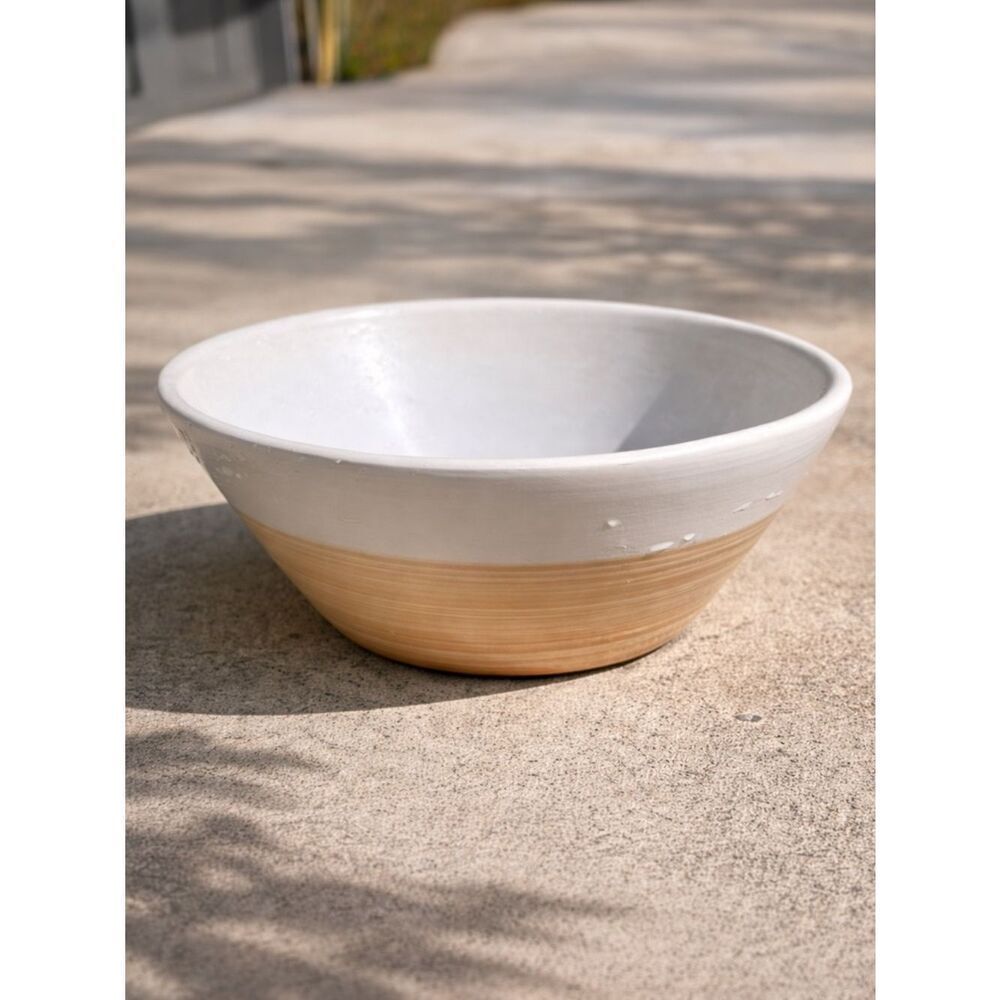 HomeβDepot | 10 in. Farmhouse White BowlβPlanter